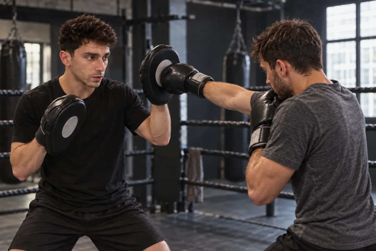 Boxing coaching with Max